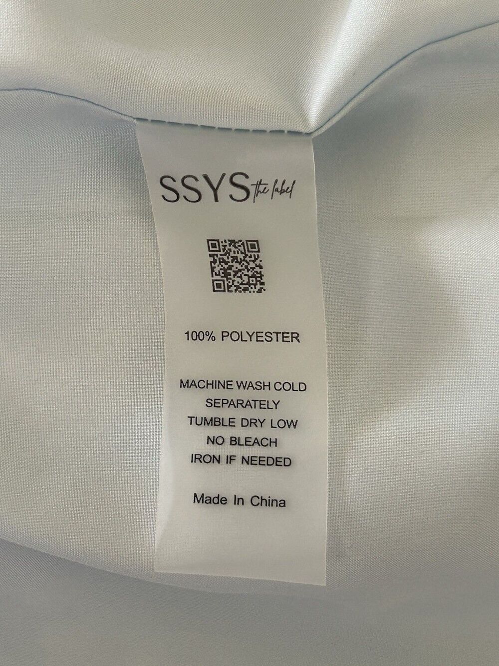 SSYS the label Palmer Puff Sleeve Drop Waist Brocade Dress In Blue Floral Large - Picture 8 of 10